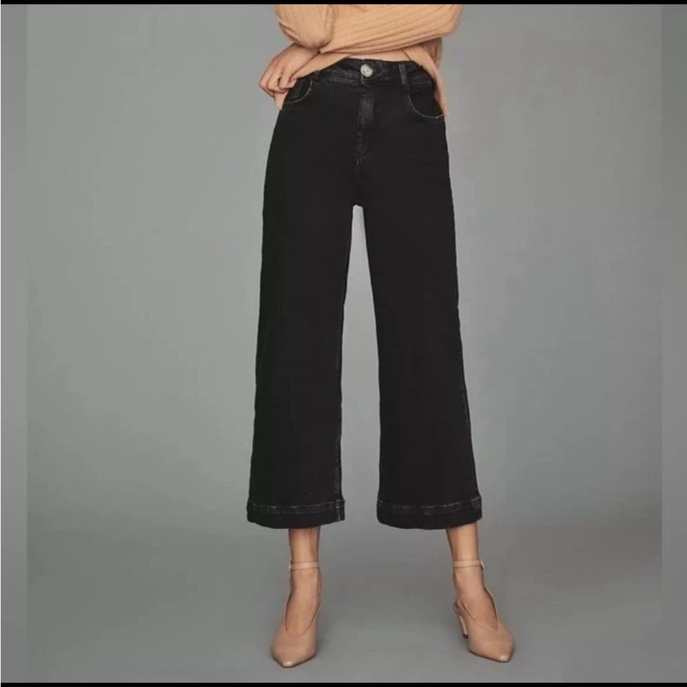 Pilcro The Skipper Wide Leg Jean Black Size 27
